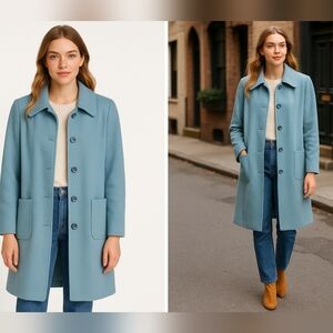 Forecaster International, light Blue Vintage Jackets & Trench Coats Size 13/14